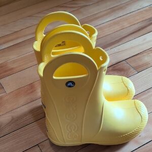 CROCS Kids Sunny Yellow Boots